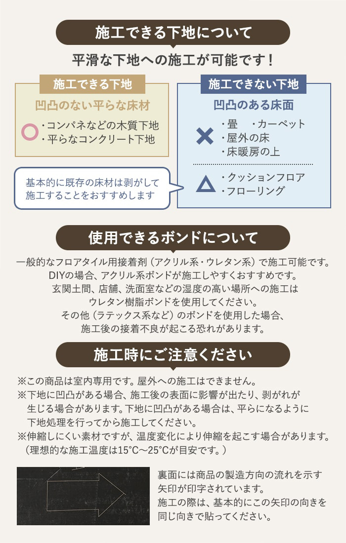 フロアタイル euca 石目柄 ストーンセレクト 2.5mm厚 450mm×450mm 18枚入り 約3.64平米