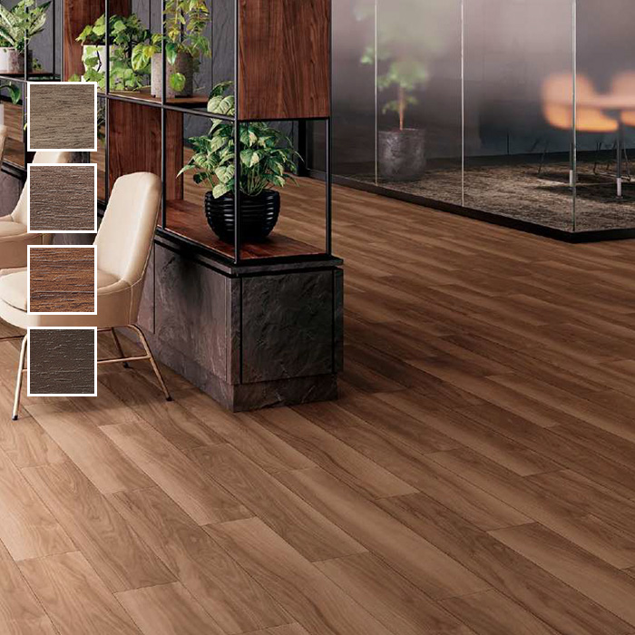 フロアタイル サンゲツ 木目調 ドライウォルナット 166.7×1000×5.0mm