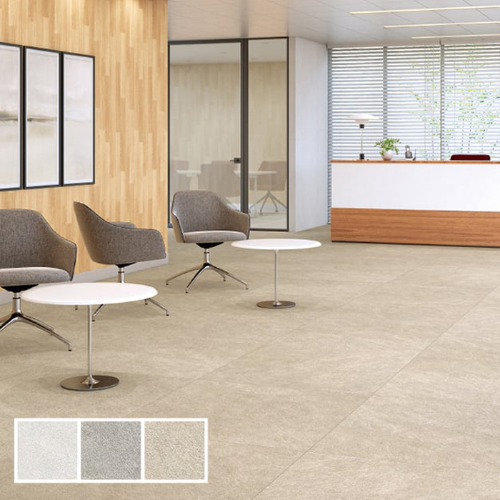 フロアタイル 石目調 サンゲツ シレオストーン 914.4×914.4×2.5mm 5枚