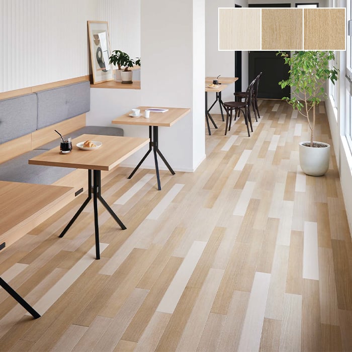 フロアタイル 木目 タジマ WOODLINE NW 100×914.4×3.0mm フィーカ
