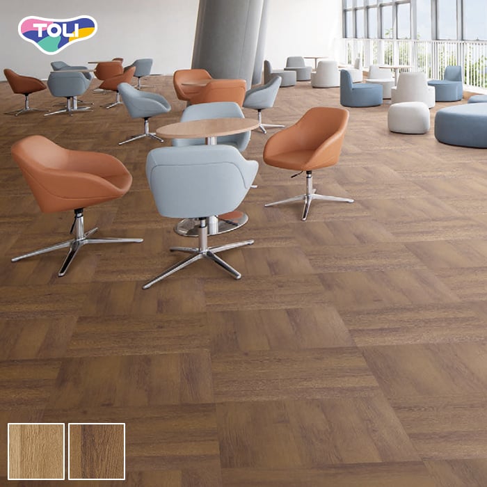 東リ フロアタイル ルースレイ40NW-EX パーケットオーク 全厚4mm 12枚入