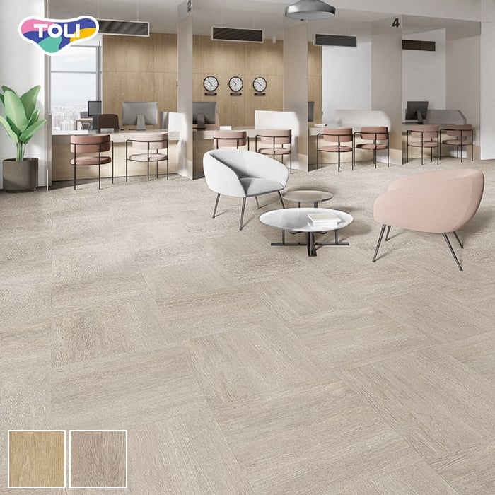 東リ フロアタイル ルースレイ40NW-EX ホワイトブラッシュオーク 全厚4mm 12枚入