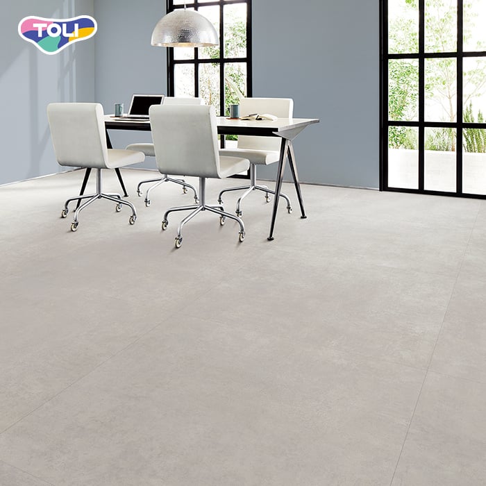 東リ フロアタイル ルースレイタイル50NW-EX スムースコンクリート 全厚5mm 2枚入