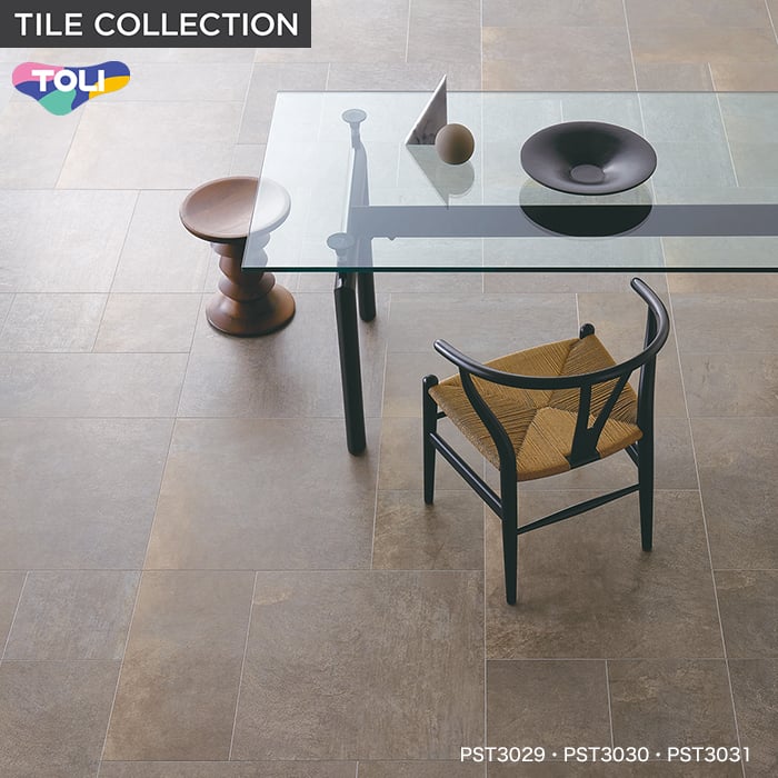 年中無休 床材品名:300mmx600mm大谷石<br>東リ フロアタイル TOLI<br>ロイヤルストーン モア ROYALSTONE<br>型番 床材品名:450mmx450mmビアンコカララネオ東リ・フロアタイル・TOLIロイヤルストーン・ROYALSTONE型番:PST2122,PST2123