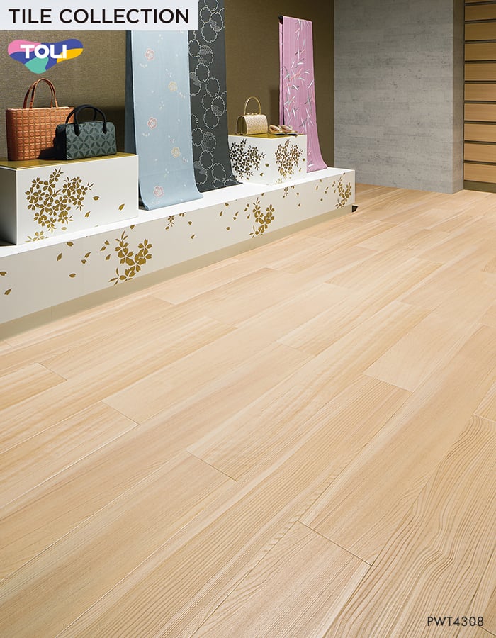 フロアタイル 東リ ロイヤルウッド 信州檜 180×1260×3mm 12枚入