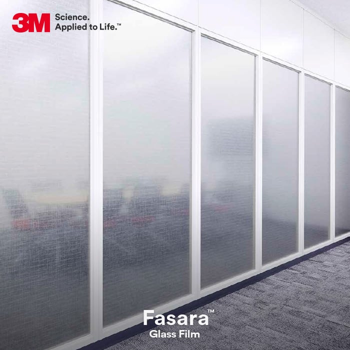 3M ガラスフィルム ファサラ ファブリック ウィーブパール+ダークグレー 1270mm巾