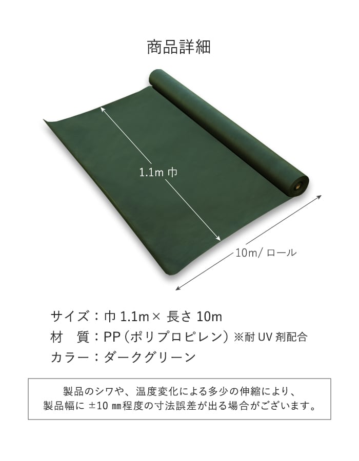壁掛けフェイクグリーン用 下地シート グリーンベースシート 1.1m×10m巻