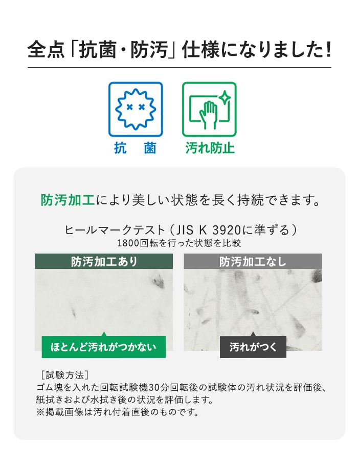 全点「抗菌・防汚」仕様になりました!
