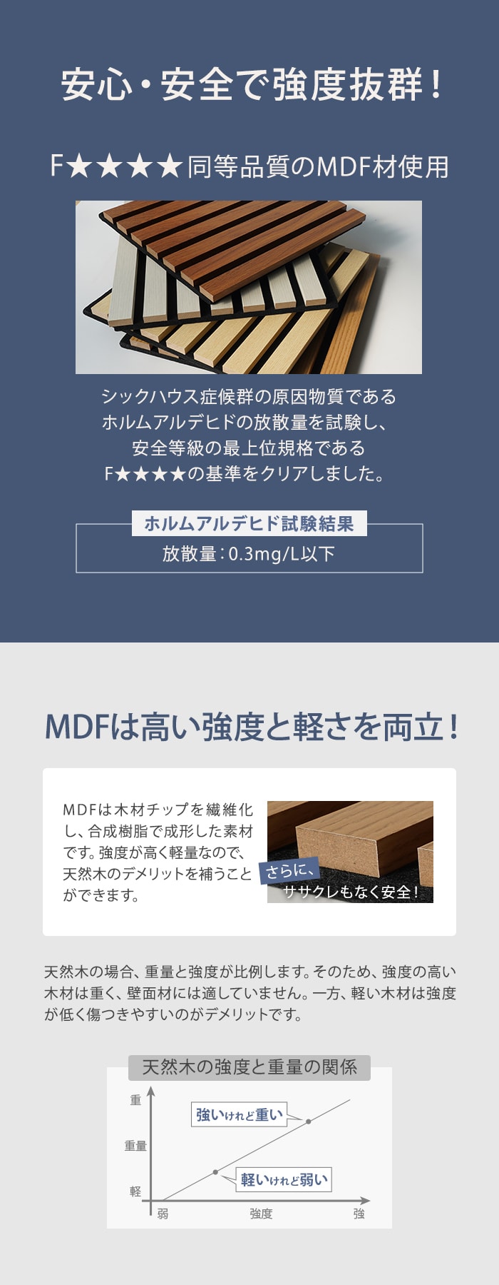 安心・安全で強度抜群!