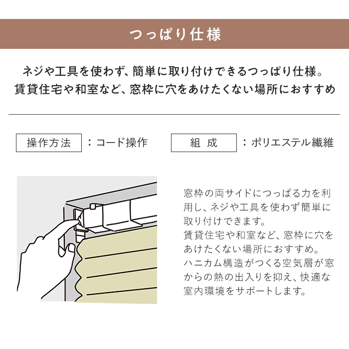 ハニカムスクリーン つっぱり オーダー 立川機工 ファーステージ 採光・遮光
