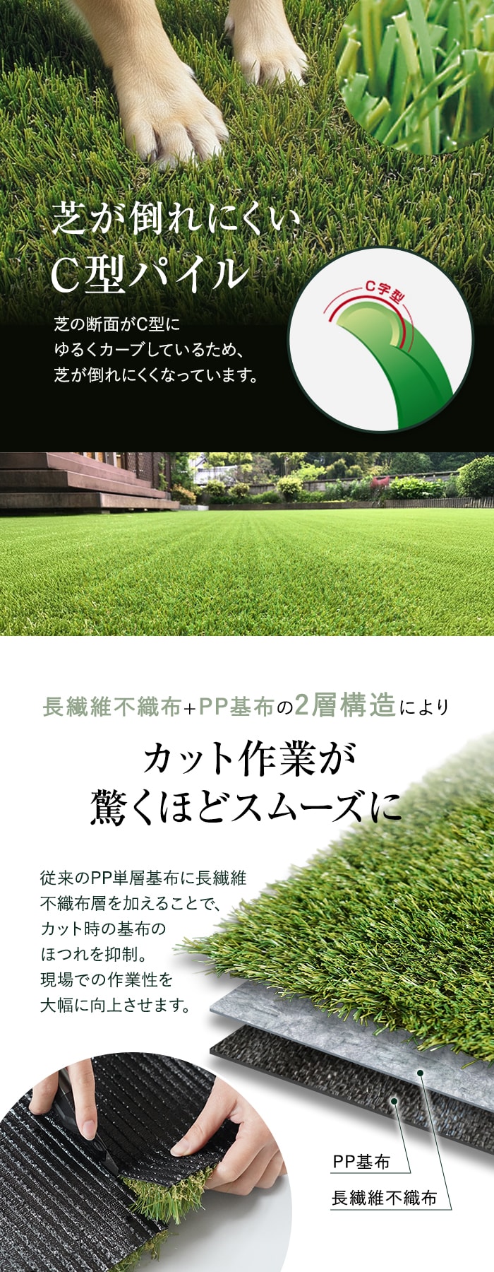 【法人配送】 人工芝 ロール ハーモニーターフ ネオ 1m×10m 芝丈28mm 高密度