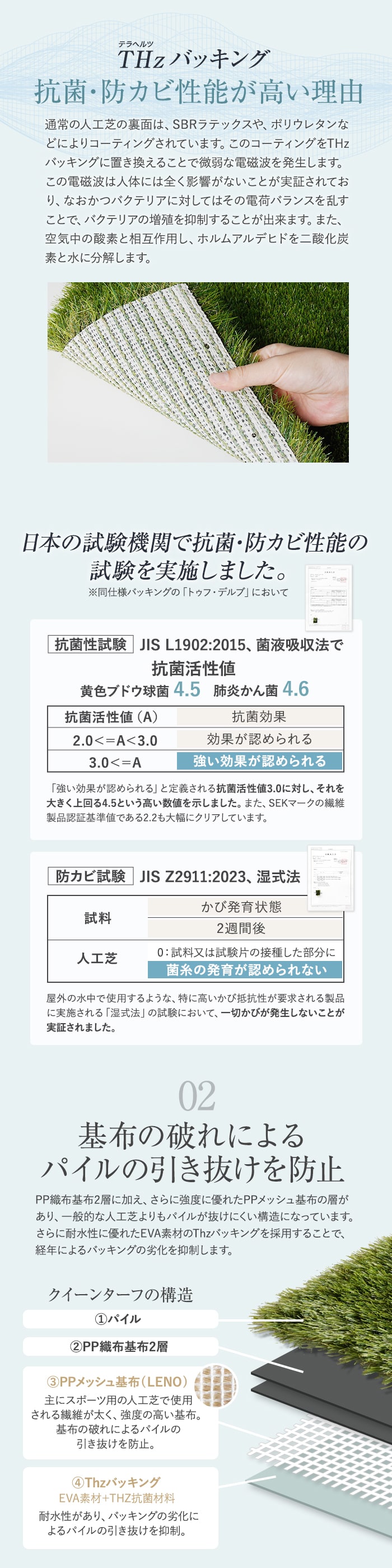 抗菌・防カビ性能が高い理由