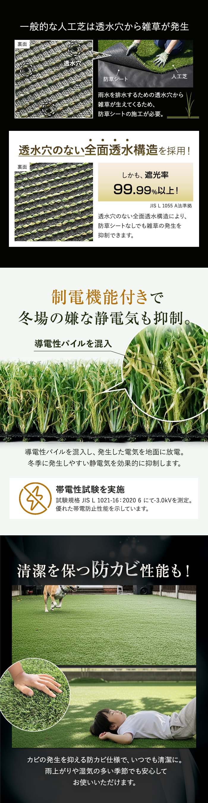 人工芝 ロール 防草機能付き 1m×10m巻 芝丈35mm スターグラスアドバンス