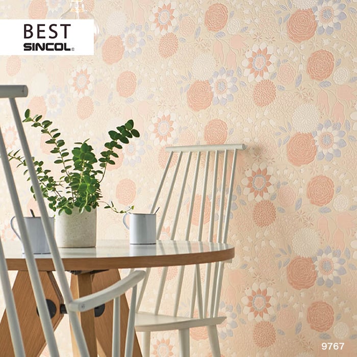 のり付き壁紙 シンコール ベスト 9767 生のり付き壁紙の通販 Diyショップresta