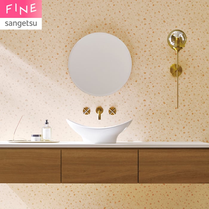 壁紙 のり無し サンゲツ FINE ストーン 巾92cm FE78158・FE78159