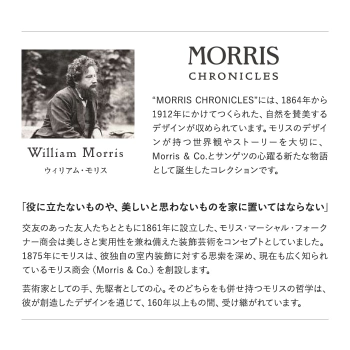 壁紙 のり無し サンゲツ FINE MORRIS CHRONICLES 巾92cm FES78024・FES78025