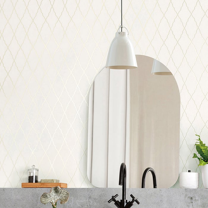 のりのリリー 壁紙 のり付き リリカラ ライト パターン 巾92.5cm LL-6207