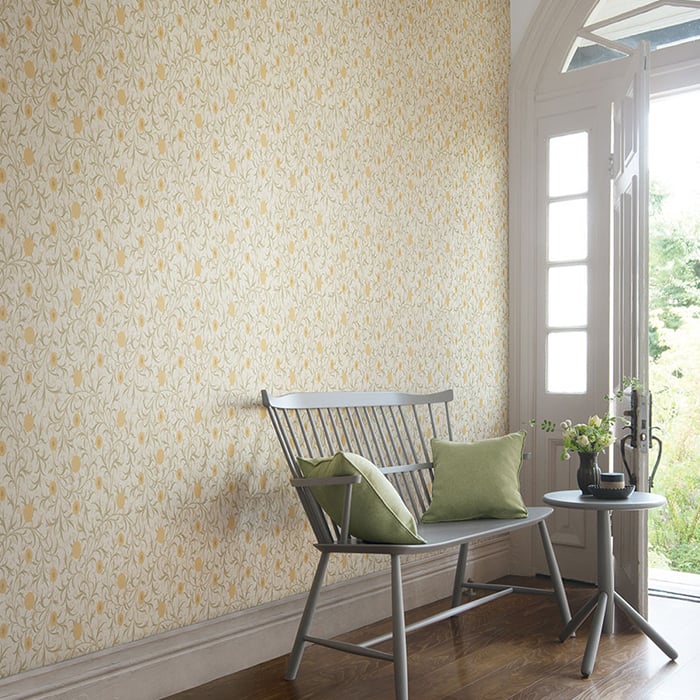 壁紙 のり無し リリカラ V-wall V&A Scroll 巾92.5cm | DIYショップRESTA