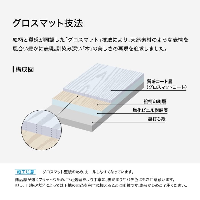 壁紙 のり付き リリカラ WILL ウッド 巾92cm LW-1485～