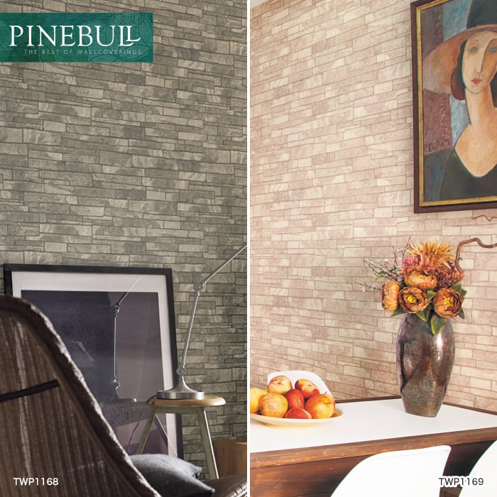 のり付き壁紙 トキワ パインブル レンガ Twp1168 Twp1169 巾92 6cm Resta
