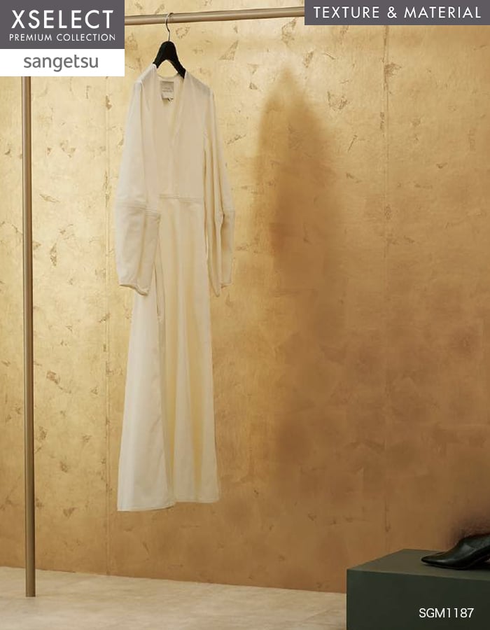 壁紙 のり無し 【1本売】 サンゲツ XSELECT HAKU/箔 手加工品巾 92cm SGM1186・SGM1187