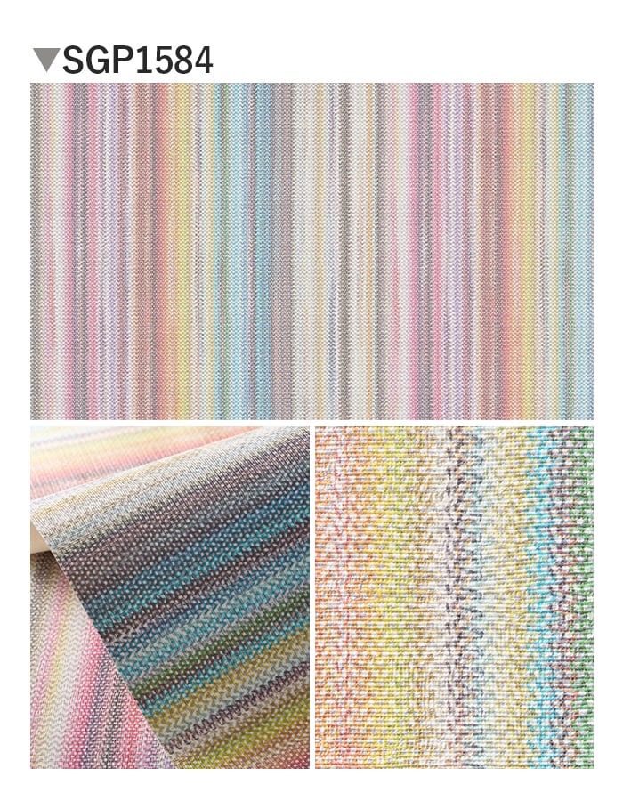 壁紙 のり無し サンゲツ XSELECT MISSONIHOME StripedSunset巾 100cm SGP1583・SGP1584