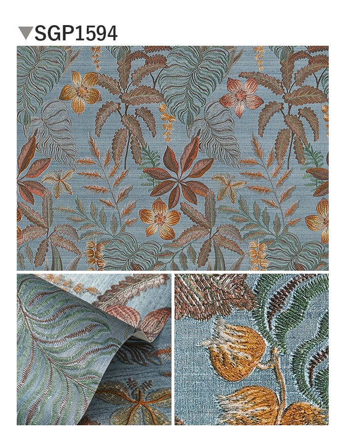 壁紙 のり無し サンゲツ XSELECT JANNELLI&VOLPI JardinTropical 巾100.5cm SGP1591