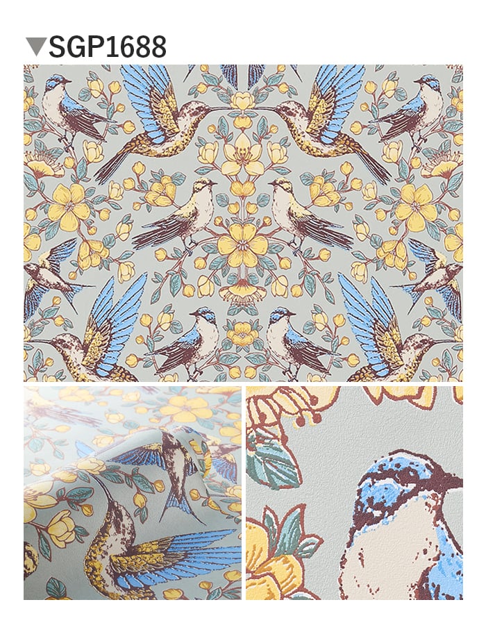 壁紙 のり無し サンゲツ XSELECT Floral 巾 92.5cm SGP1687・SGP1688
