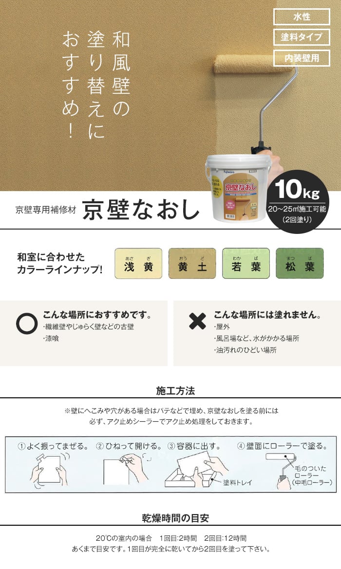 京壁専用補修材 京壁なおし 10kg