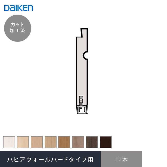 腰壁 見切り ダイケン ハピアウォールハードタイプII 専用 巾木（加工済 1980mm×4本） DIYショップRESTA