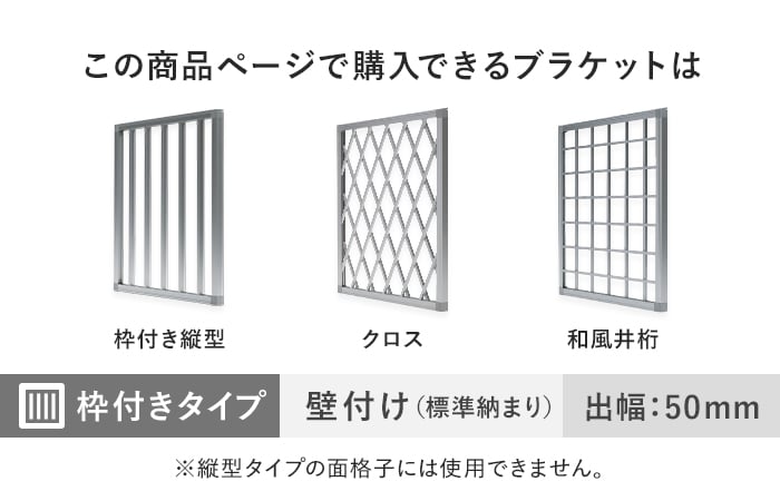 この商品ページで購入できるブラケット