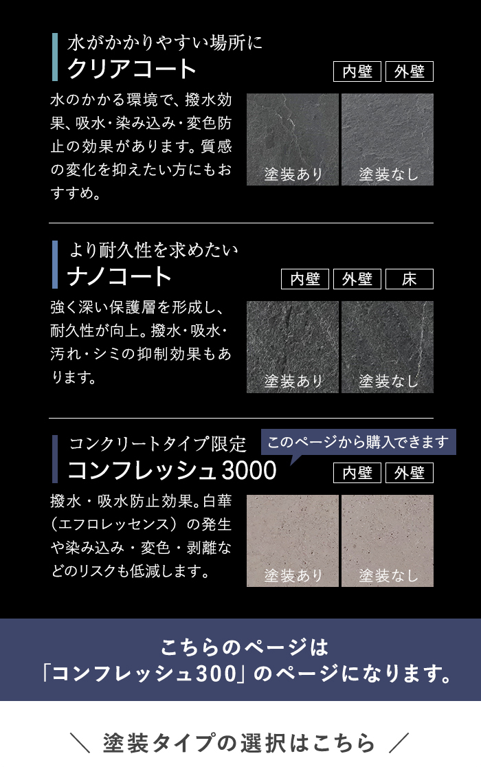 こちらのページは「コンフレッシュ300」のページになります