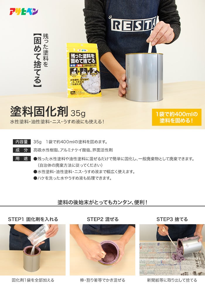 水性油性兼用塗料固化剤 35g