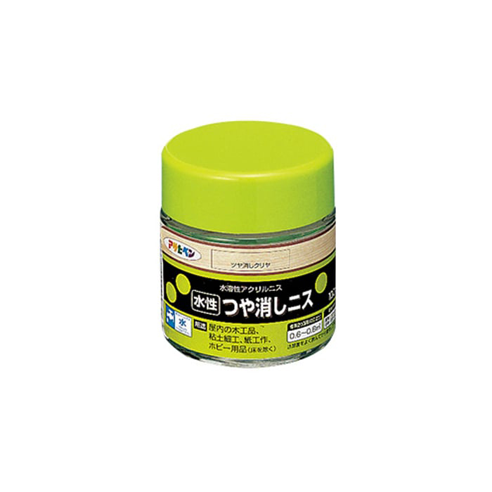 アサヒペン 水性 つや消しニス 100ml つや消しクリア | DIYショップRESTA