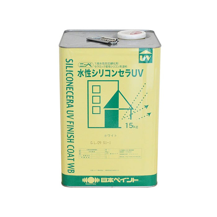 日本ペイント】 水性シリコンセラUV 15kg ホワイト | DIYショップRESTA