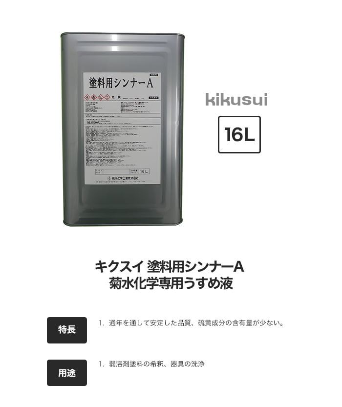 キクスイ 塗料用シンナーA 菊水化学専用うすめ液