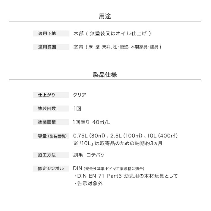 リボス 自然健康塗料 木部用蜜蝋オイルワックス 室内用 ビボス #375 2.5L 塗料の通販 DIYショップRESTA