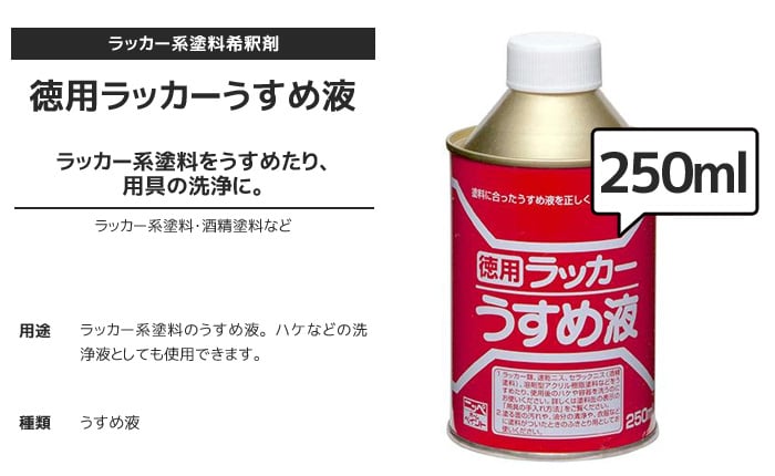 ラッカーうすめ液 250ml