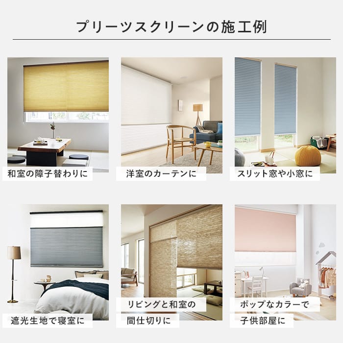 プリーツスクリーンの施工例