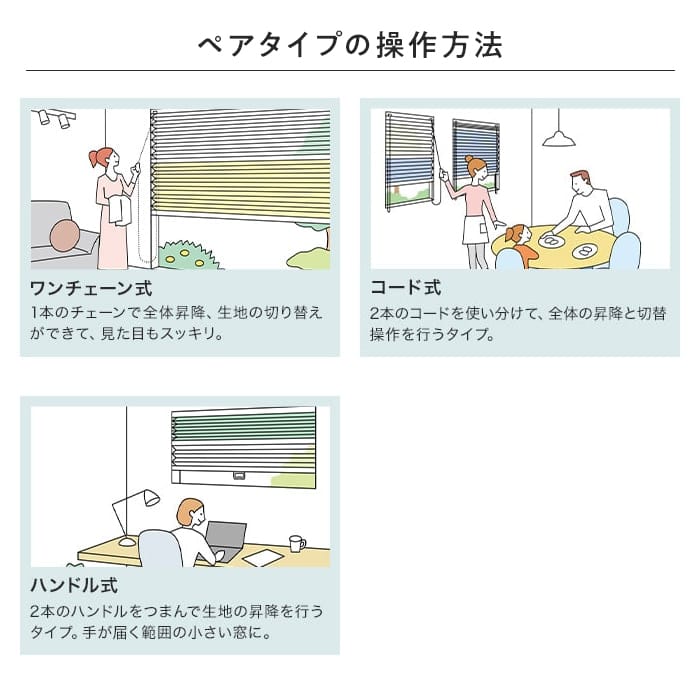 ペアタイプの操作方法