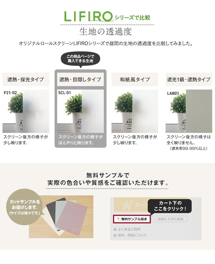 RESTAオリジナル LIFIRO リフィロ 遮熱・目隠しタイプ