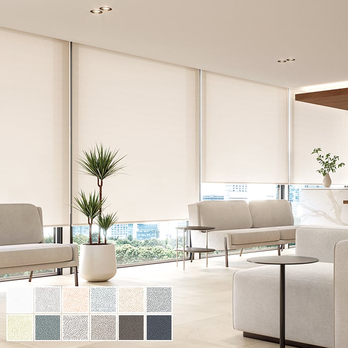 ダブルロールスクリーン 「ミスト遮熱」 ウォッシャブル タチカワ