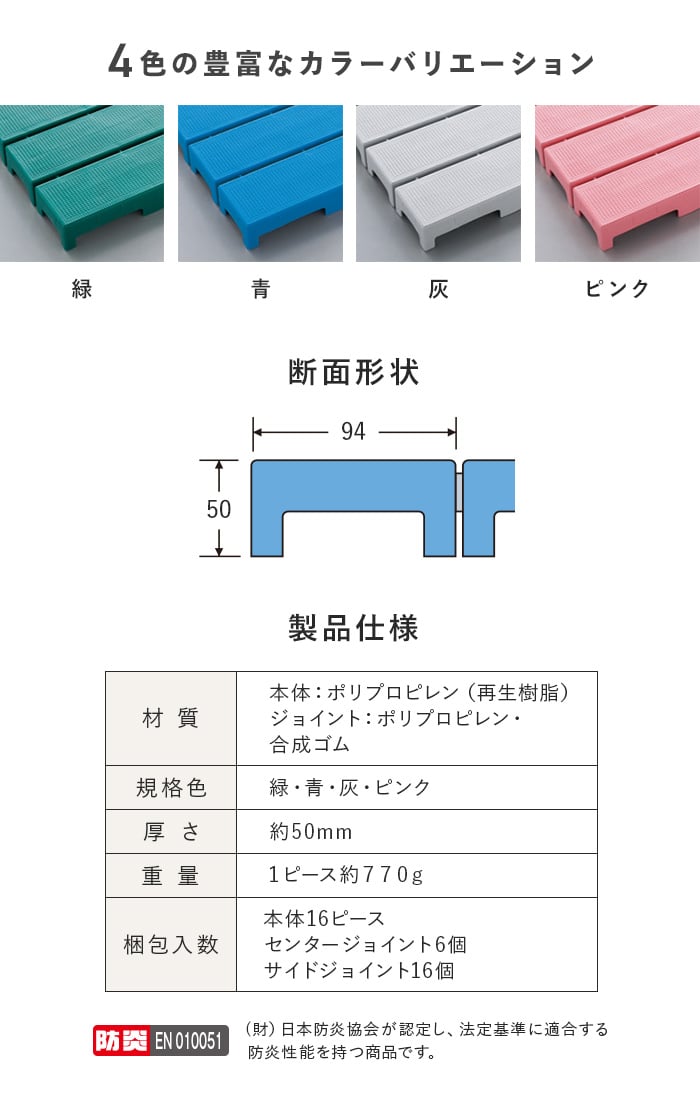 【法人・個人事業主様専用】テラモト エコブロックスノコ 297×444 16ピース
