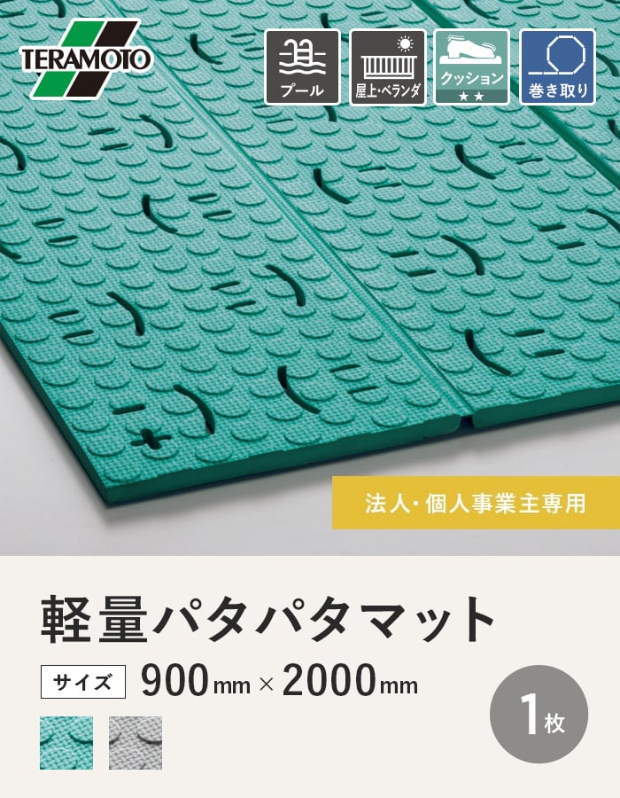 【法人・個人事業主様専用】テラモト 軽量パタパタマット 900×2000 1枚