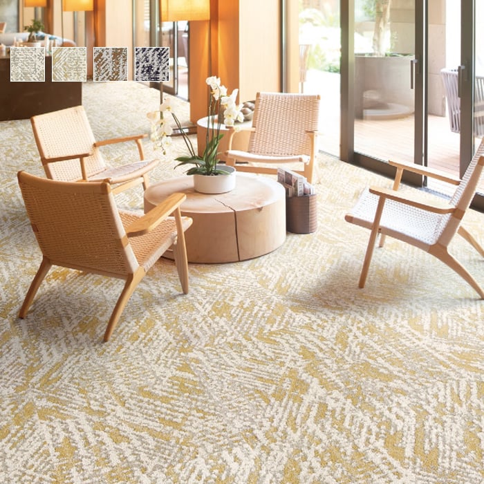 【新品未使用】川島セルコン　カーペット 500角　16枚　AB210-2 川島織物セルコン タイルカーペット モードスタイル SHANGHAI PLEATS