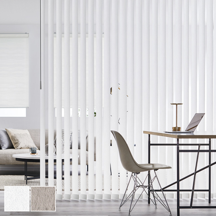 タチカワブラインド 業務用 バーチカルブラインド グロスレス遮熱 V-3029〜3032 スラット幅 80mm 幅2000x高さ3600迄