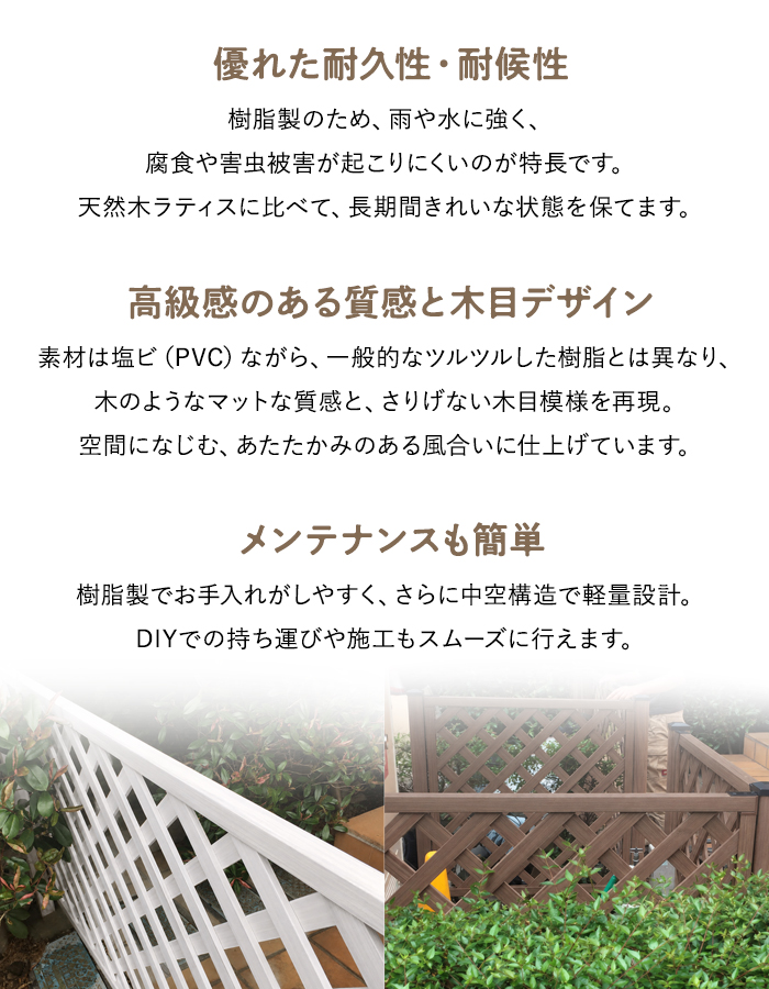 優れた耐久性・耐候性