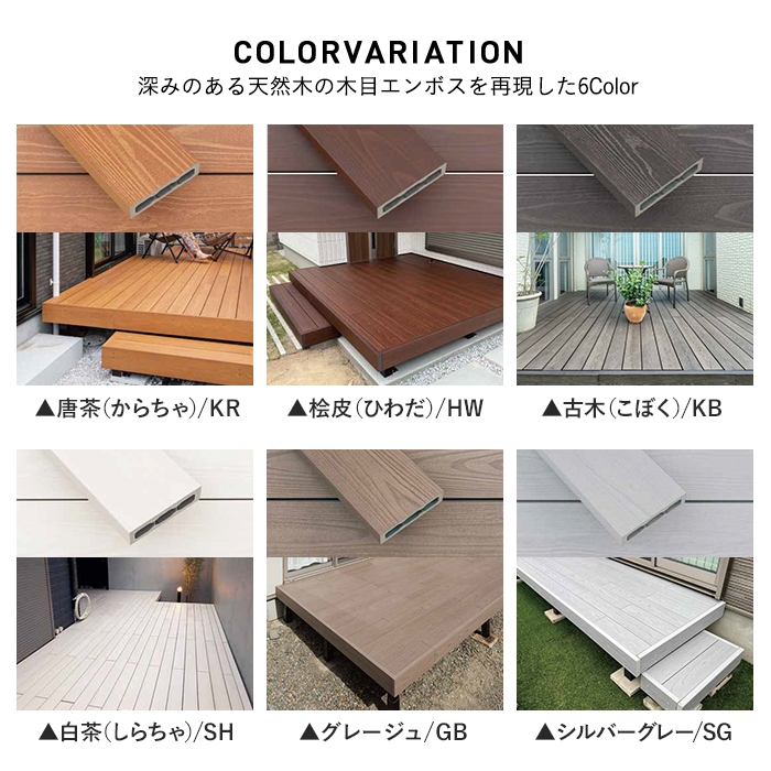 人工木 彩木ガーデンデッキ カットサンプル 4色セット Resta 人工木 彩木ガーデンデッキ カットサンプル 4色セット Resta