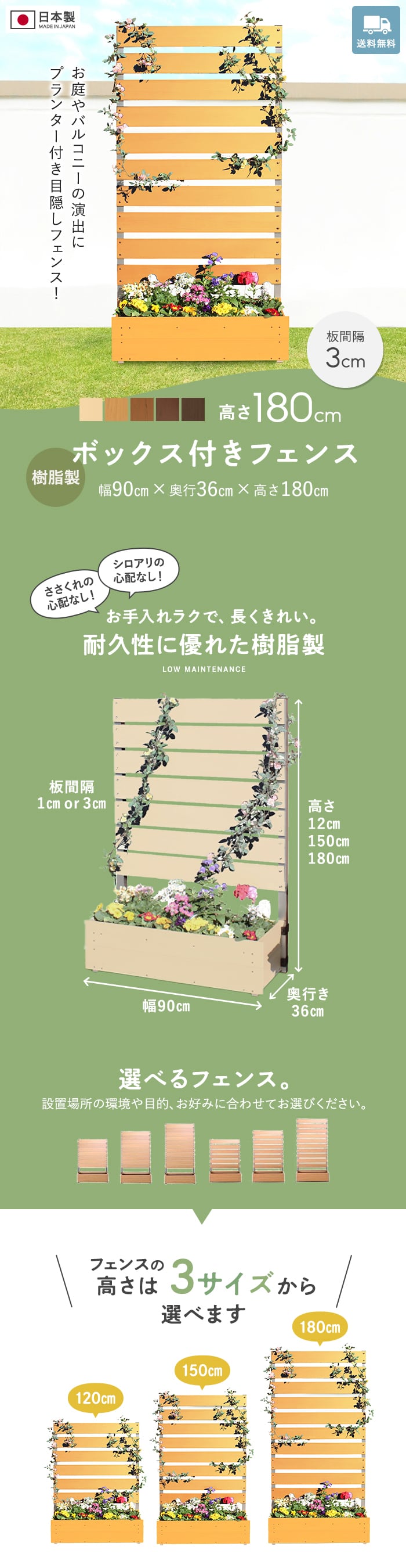 ボックス付きフェンス