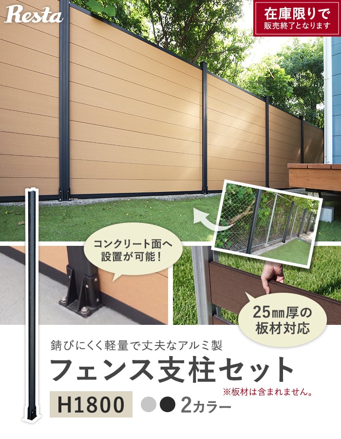 フェンス支柱セット